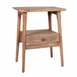 Best deal ❤️ Rectangle End Tables & Side Tables East At Main Kit Side Table - Natural 😀