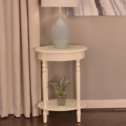 Cheap ⭐ Oval End Tables & Side Tables Decor Therapy Simplify Small Oval End Table 👍