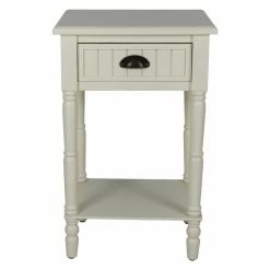 Promo ๐ฅฐ Rectangle End Tables & Side Tables Decor Therapy Bailey Bead Board 1 Drawer Accent Table ๐