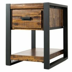 Best Sale 🌟 Rectangle End Tables & Side Tables Jofran Loftworks Chairside Table With Drawer ⭐