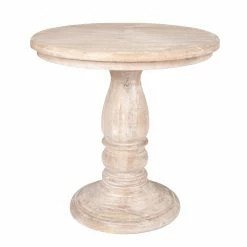 New 👏 Round End Tables & Side Tables East At Main Kafe Occasional Table - Light Natural 🤩