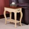 Best reviews of ⌛ Rectangle End Tables & Side Tables Leick Home Bentwood Chairside End Table In Ivory ✨