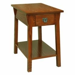Outlet ๐ฅฐ Rectangle End Tables & Side Tables Leick Home 9059-RS Favorite Finds Mission Chairside Table ๐