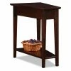 Cheapest ⌛ Other Shapes - End Tables & Side Tables Leick Home Recliner Wedge Chocolate Cherry End Table 🤩