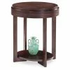 Outlet 🥰 Oval End Tables & Side Tables Leick Home Chocolate Cherry Oval End Table 🛒