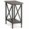Discount ✨ Rectangle End Tables & Side Tables Leick Home Chisel & Forge Narrow Chairside Table 😉