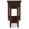 Cheap 🧨 Other Shapes - End Tables & Side Tables Leick Home Laurent Recliner Wedge Table With Shelf, Chocolate Cherry 🔔