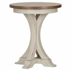 Discount ๐ฏ Round End Tables & Side Tables Liberty Furniture Industries Farmhouse Reimagined Round Chair Side Table ๐