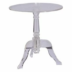 Deals 👏 Round End Tables & Side Tables Linon Home Acrylic End Table 🔔