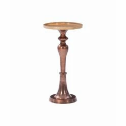 Top 10 😍 Round End Tables & Side Tables Powell Cailean Round Side Table - Copper ✔️