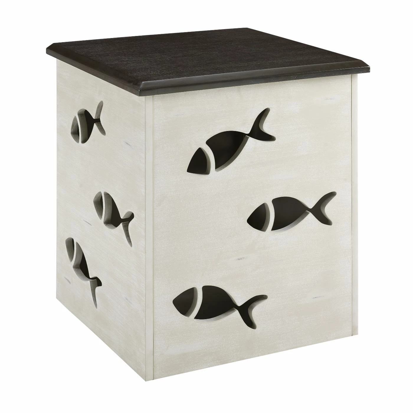 Cheap π₯° Square End Tables & Side Tables Powell Gareth Side Table - Gray Top And Cream Base β€οΈ