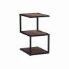 Top 10 👏 Rectangle End Tables & Side Tables Powell Erickson Side Table - Black Base With Brown Wood Top 🎁