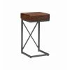 Best reviews of 😉 Square End Tables & Side Tables Powell Cammie C Table - Black Base With Brown Wood Top 😀