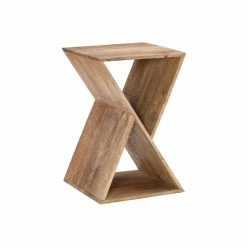 Discount ⌛ Triangle End Tables & Side Tables Powell Trevor Triangle Side Table - Natural 🔥