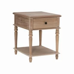 Best deal 🔔 Rectangle End Tables & Side Tables Powell McGhie Side Table - Natural 🔥
