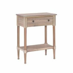 Hot Sale 🧨 Round End Tables & Side Tables Linon Seaboard Single Drawer End Table - Natural ⌛