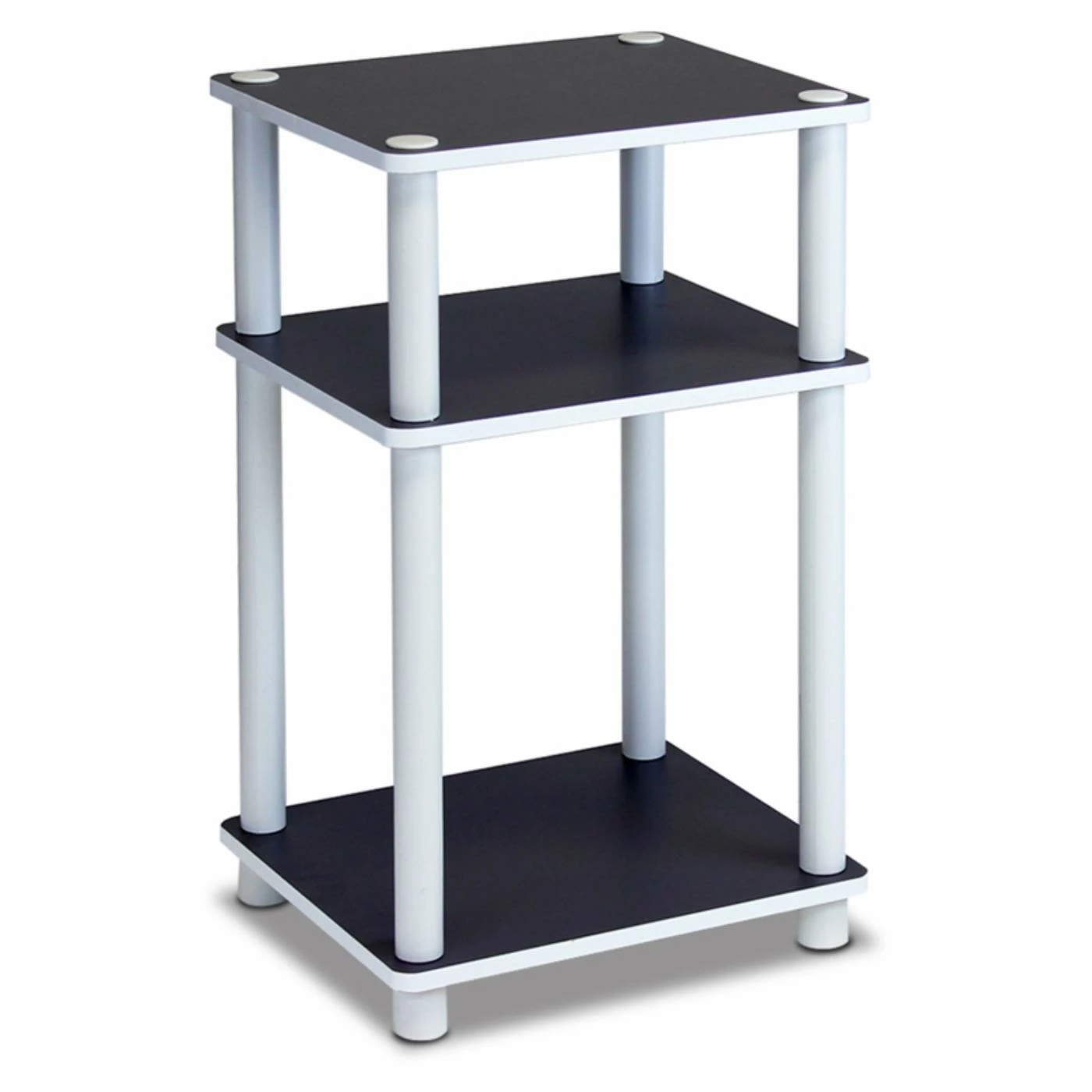 Best reviews of 👏 Rectangle End Tables & Side Tables Furinno Just 3 Tier No Tools Tube End Table 🎉