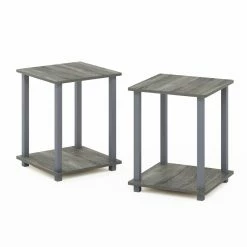 Best deal 😀 Square End Tables & Side Tables Furinno Simplistic End Table - Set Of 2 🥰