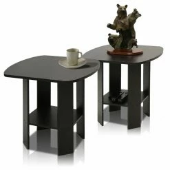 Discount 🤩 Square End Tables & Side Tables Furinno Simple Design End Table - Set Of 2 🎉