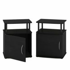 New ✨ Rectangle End Tables & Side Tables Furinno Jaya Utility Design End Table - Set Of 2 🤩
