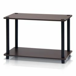 Promo 😍 Rectangle End Tables & Side Tables Furinno Turn-N-Tube 2 Tier No Tools End Table ⌛