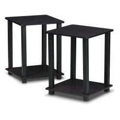 Top 10 👏 Rectangle End Tables & Side Tables Furinno Simplistic Modern End Table - Set Of 2 ✔️