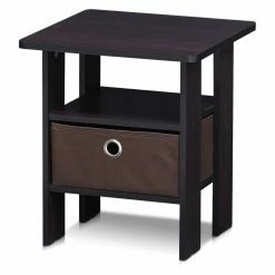 Top 10 👍 Square End Tables & Side Tables Furinno Dark Walnut End Table 🌟