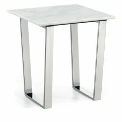 Best deal 👏 Square End Tables & Side Tables Meridian Furniture Inc Carlton Chrome End Table 🎉