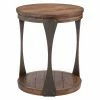 Best Sale 💯 Round End Tables & Side Tables Magnussen Montgomery Reclaimed Wood Round Accent Table ✔️
