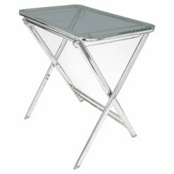 Cheapest ✨ Rectangle End Tables & Side Tables LeisureMod Victorian Foldable Acrylic Side Table 🎉
