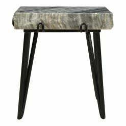 Best Sale 🧨 Rectangle End Tables & Side Tables Moes Home Collection Alpert Gray Accent Table 🎁