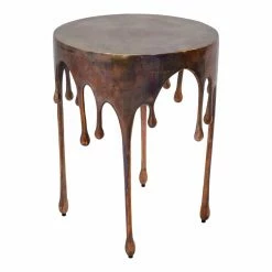Discount 😉 Round End Tables & Side Tables Moes Home Collection Copperworks Accent Table 🎉