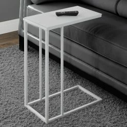 Budget ❤️ Rectangle End Tables & Side Tables Monarch Specialties Frosted Tempered Glass End Table ⭐