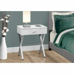 Buy โ Rectangle End Tables & Side Tables Monarch Specialties Mid-Century Modern 1-Drawer Rectangular End Table ๐