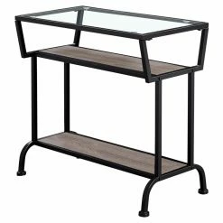 Cheapest ๐ Rectangle End Tables & Side Tables Monarch Specialties Rectangular Glass Top Chairside Table ๐