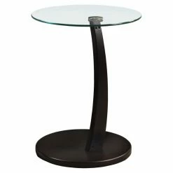 Hot Sale ๐ Round End Tables & Side Tables Monarch Specialties Round Glass Top End Table ๐ฅ