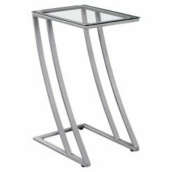 Best reviews of 🛒 Rectangle End Tables & Side Tables Monarch Specialties Rectangular Glass Top Chairside End Table ⌛