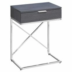 New ๐ Rectangle End Tables & Side Tables Monarch Specialties Single Drawer Rectangular End Table With Cross Legs ๐