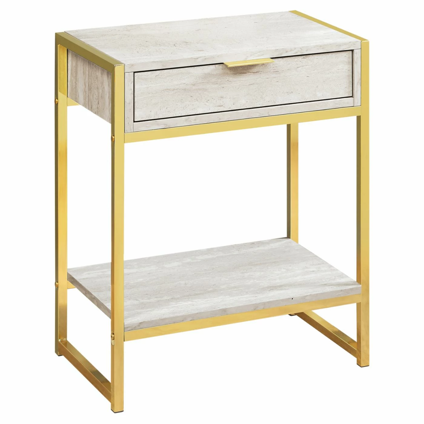 Promo π₯ Rectangle End Tables & Side Tables Monarch Specialties Single Drawer End Table With Shelf π€©