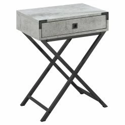 Hot Sale ๐คฉ Rectangle End Tables & Side Tables Monarch Specialties 1 Drawer End Table With X-shaped Legs โค๏ธ