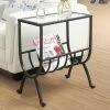 Best reviews of 🤩 Monarch Specialties Rectangle End Tables & Side Tables Monarch Stardust Metal Magazine Table With Tempered Glass Top - Charcoal Black 😀