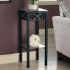 Outlet ✨ Square End Tables & Side Tables Monarch Specialties I Plant Stand - Black ❤️