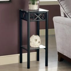 Outlet ✨ Square End Tables & Side Tables Monarch Specialties I Plant Stand - Black ❤️
