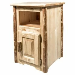 Best Sale 🔥 Square End Tables & Side Tables Montana Woodworks Glacier Country Right Hinged End Table 🎉