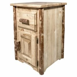 Promo 😉 Square End Tables & Side Tables Montana Woodworks Glacier Country Right Hinged End Table With Drawer 🔔