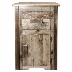 Cheap 🧨 Square End Tables & Side Tables Montana Woodworks Homestead Right Hinged End Table With Drawer 👏