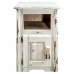 Outlet 🛒 Square End Tables & Side Tables Montana Woodworks Montana Left Hinged End Table 👍