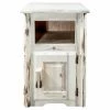 Outlet ⭐ Square End Tables & Side Tables Montana Woodworks Montana Right Hinged End Table 🔔
