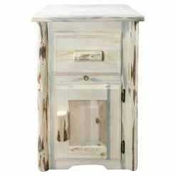 Outlet ❤️ Square End Tables & Side Tables Montana Woodworks Montana Right Hinged End Table With Drawer 🧨