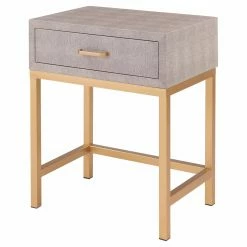 Deals 🎁 Rectangle End Tables & Side Tables New Pacific Direct Inc Durham 1 Drawer Upholstered End Table 🤩